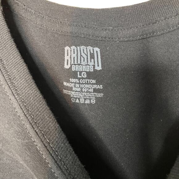 BRISCO Pacman Game Rubik's Cube Retro Style Black Cotton Crewneck T-Shirt Large - Picture 3 of 5